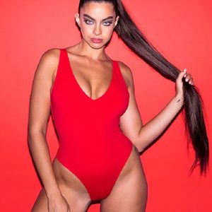 TA3 Hi cut plunge swimsuit short